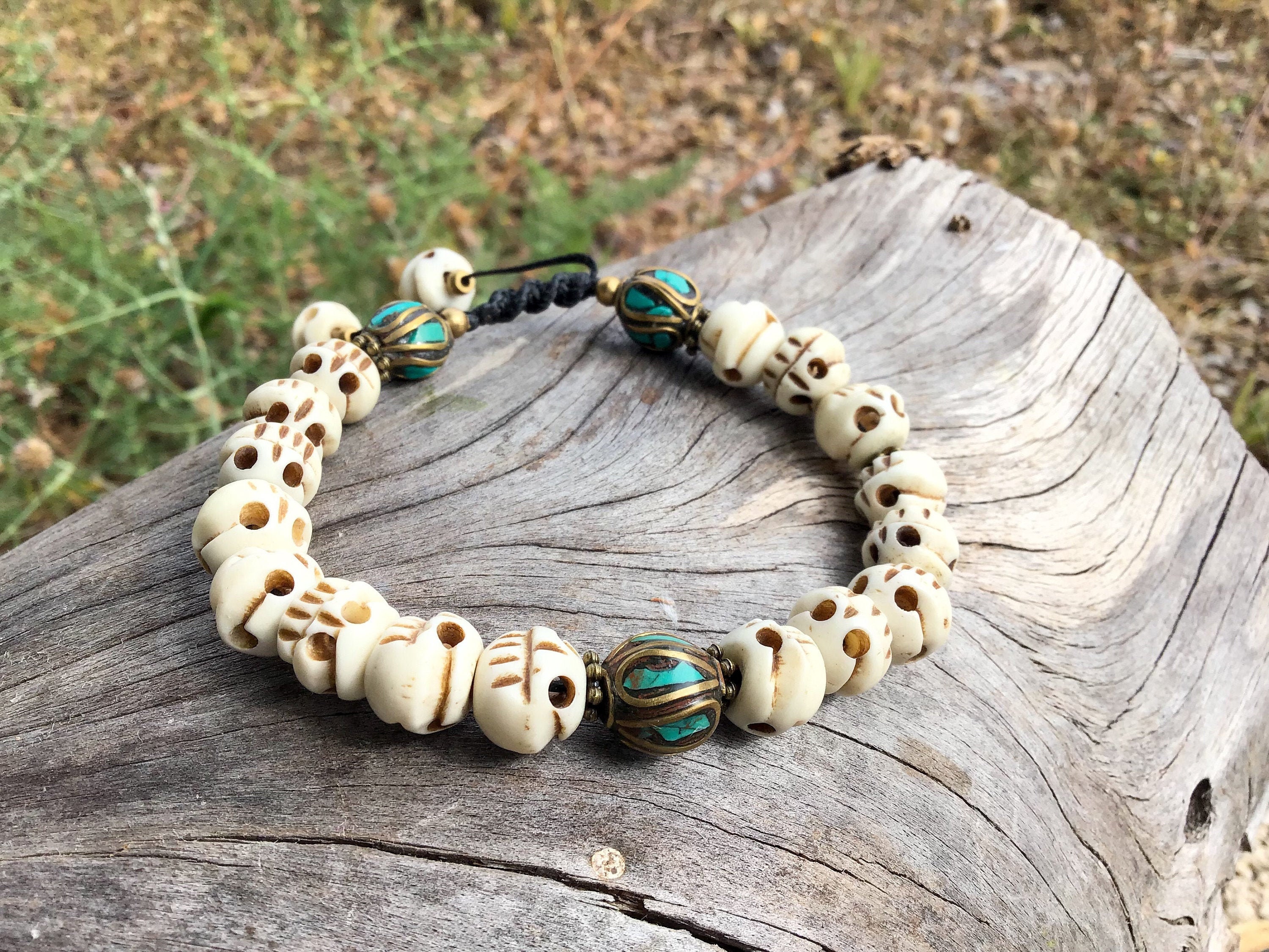 Buddhist skull bracelet best sale