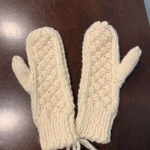 Ladies Mittens - Knit Mittens - Handmade Mittens - Valentine's Day Gift