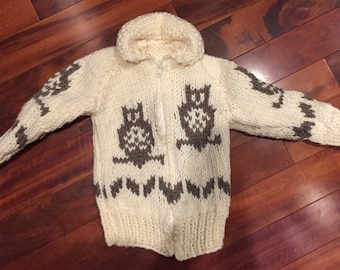 Child's Sweater Cowichan Style Sweater Vintage Style Cowichan Sweater Retro Camping RV Outdoors Boho Hippy Sweater Siwash Sweater