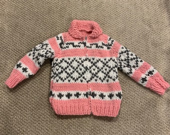 Snowflake Cowichan Style Sweater