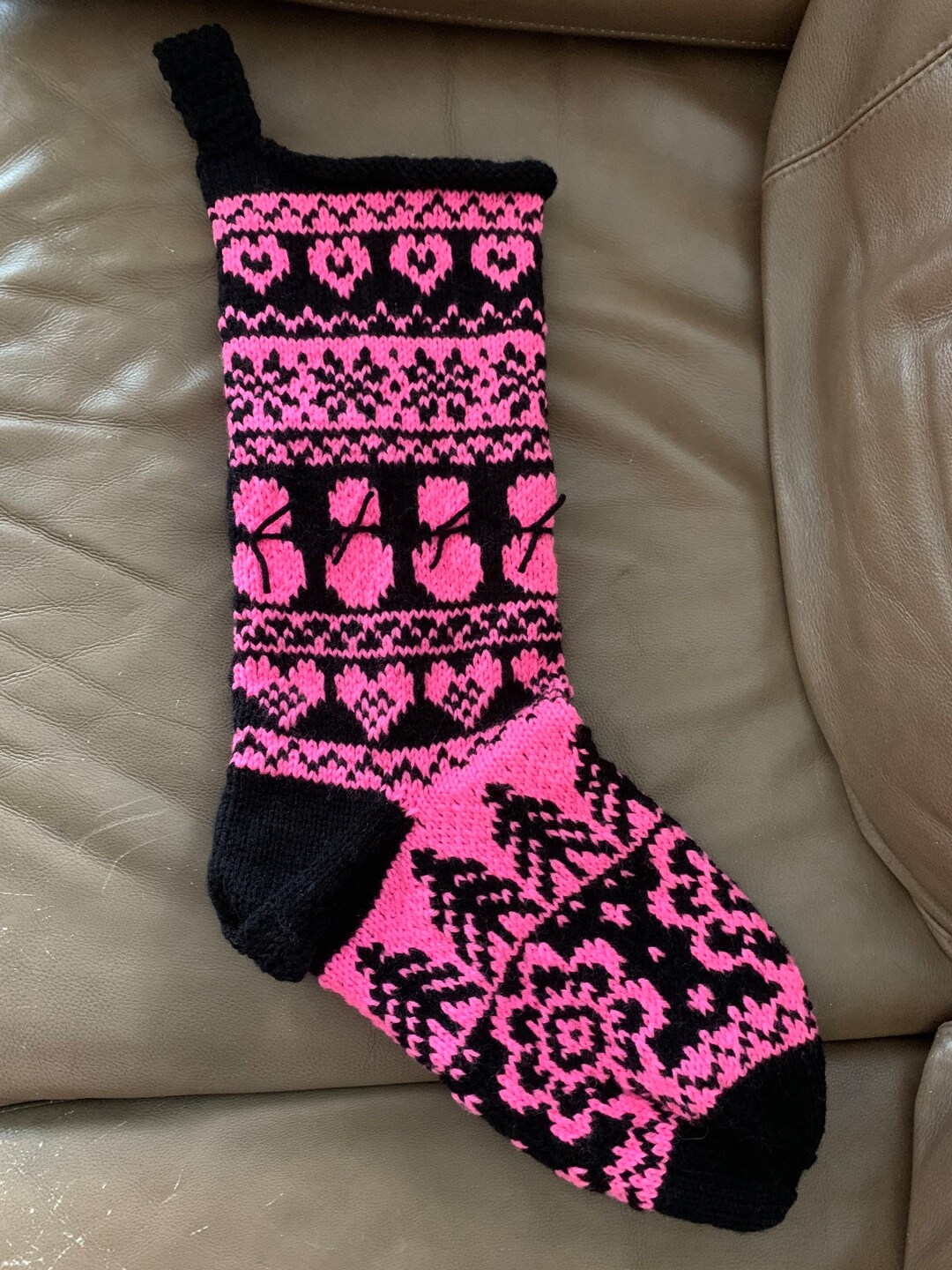 Christmas Stockings Knit Stockings Hand Knit Christmas Etsy Canada