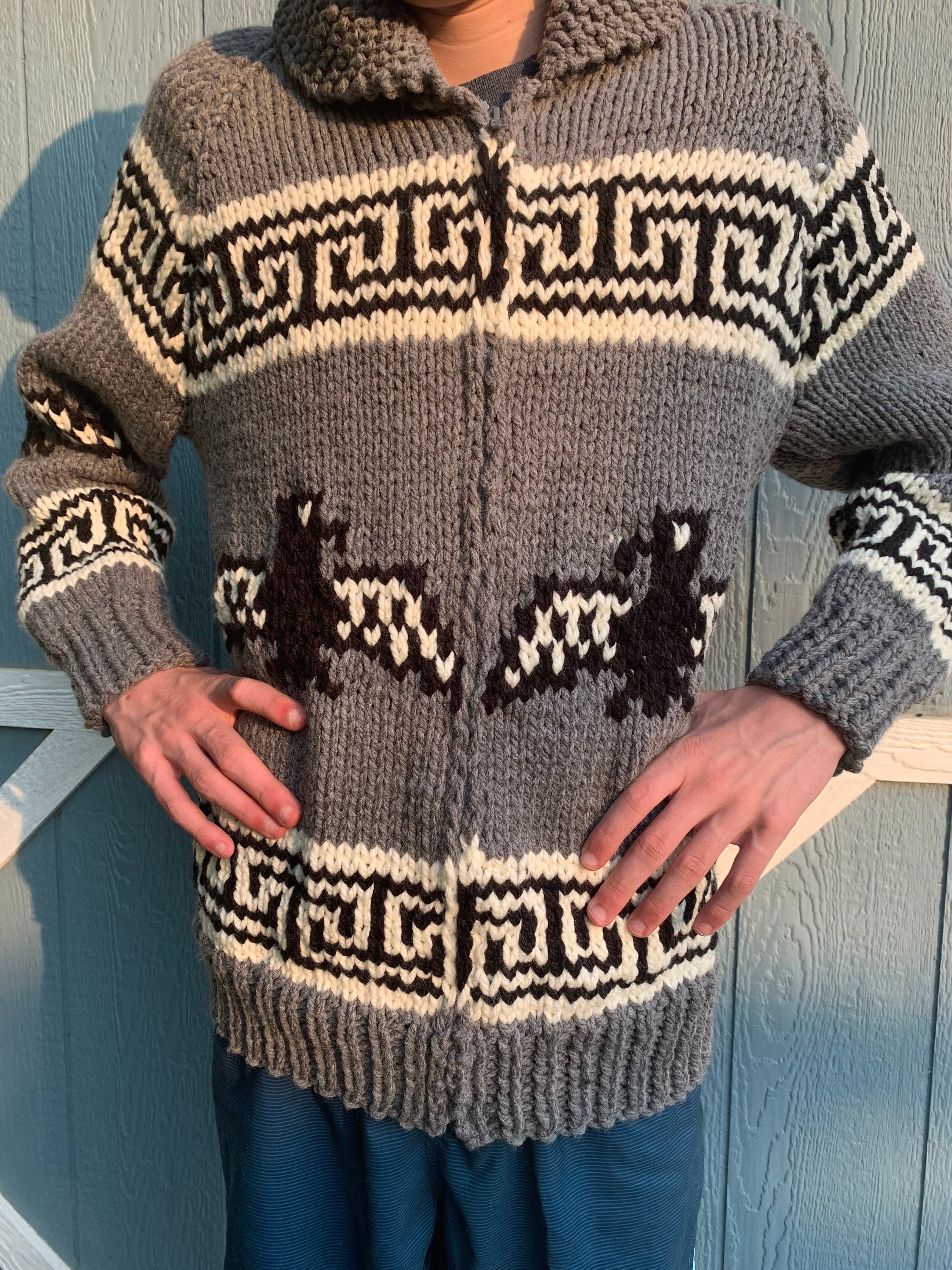 vintage tribal origins cowichan knit sweater - eoliavillas.gr