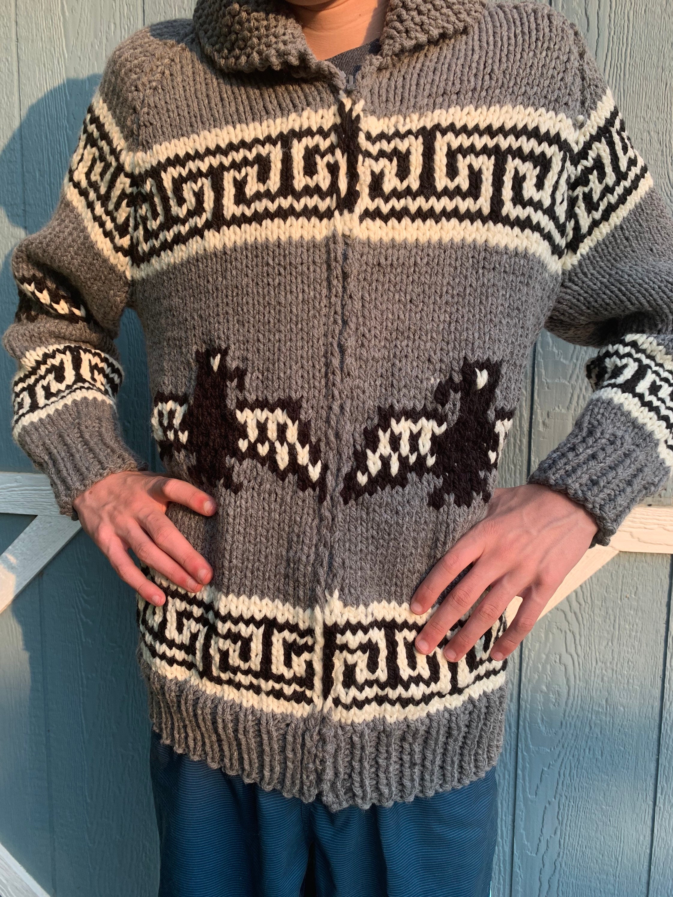 vintage tribal origins cowichan knit sweater - eoliavillas.gr