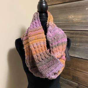 Lila Infinity Schal - Rosa weicher Schal - Loop - Kreis Schal - sofort versandfertig
