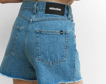 Denim Shorts, High Rise Jean Shorts for Women, Ripped Jean Shorts Frayed Denim Shorts, Ripped Shorts Women, Distressed Jean Shorts Women