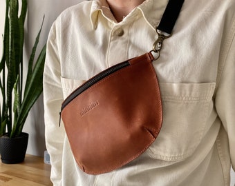 Fanny Pack, Belt Bag for Women Crossbody, Waist Bag Leather Fanny Pack for Women, Brown Leather Fanny Pack, Designer Waist Bag, Belt Bag