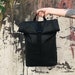 Victoria Sexton reviewed Black Backpack, Roll Top Backpack, Laptop Backpack, Roll Top, Backpack, Womens Backpack, Canvas Backpack, Travel Backpack, Hiking Backpack