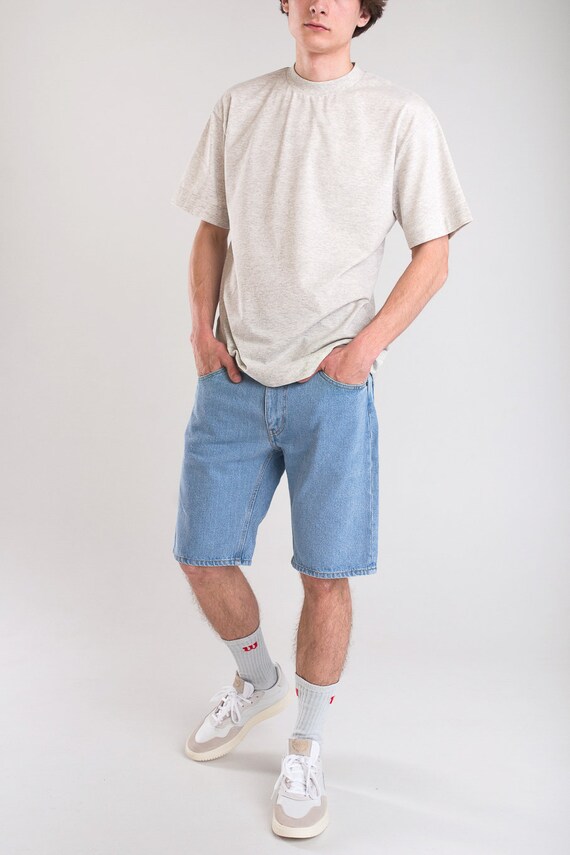 80s mens jean shorts