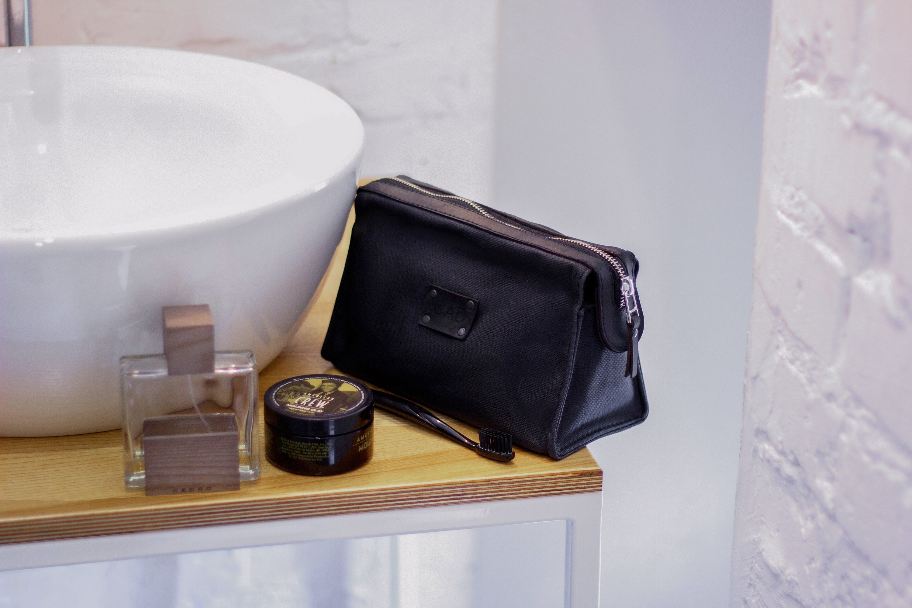 canvas toiletry bag mens