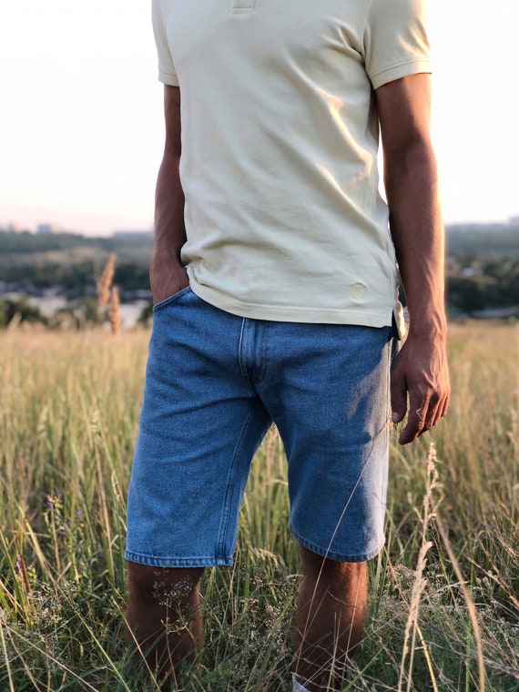 Jean Shorts Custom 90s 70s Shorts Denim 