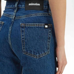 Mom Jeans, Best Mom Jeans, High Rise Mom Jeans, 80s Mom Jeans, Jeans for Mom, Dark Blue Jeans, Work Classic Jeans, Trendy Jeans image 8