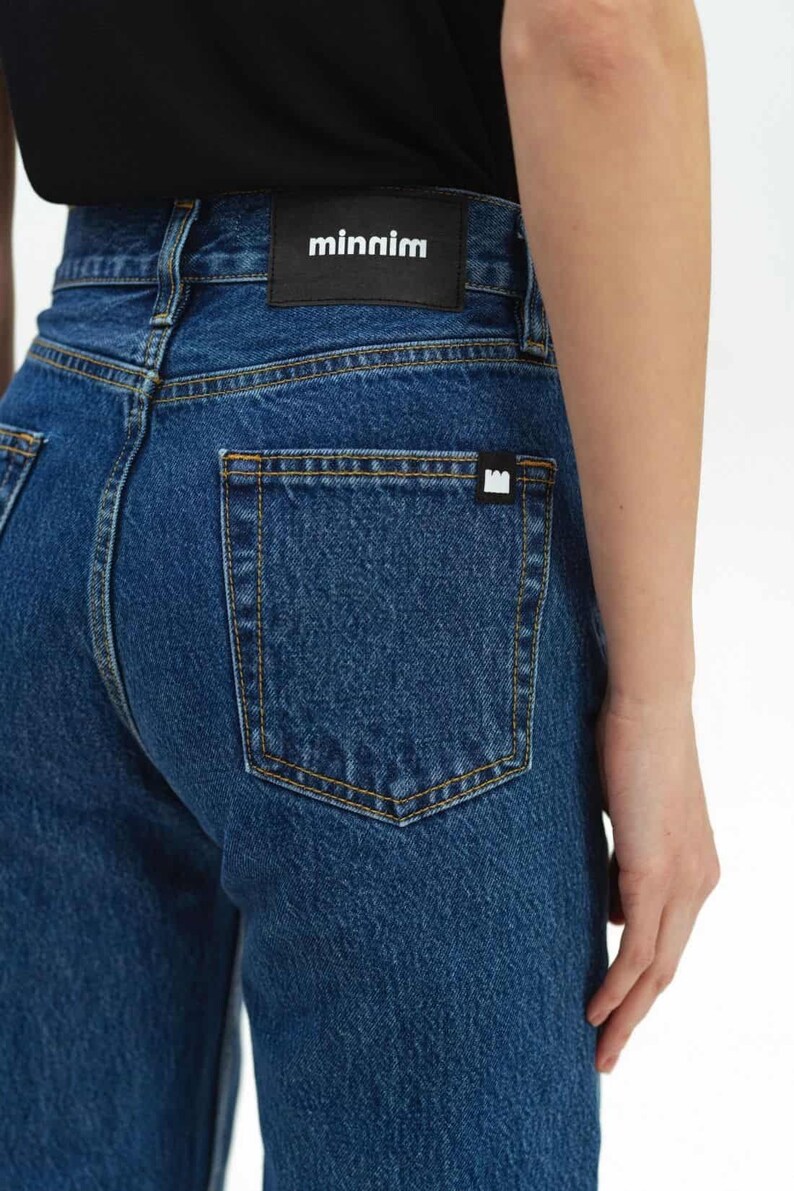 Mom Jeans, Best Mom Jeans, High Rise Mom Jeans, 80s Mom Jeans, Jeans for Mom, Dark Blue Jeans, Work Classic Jeans, Trendy Jeans image 8