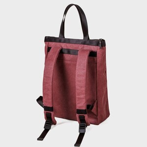 Waterproof backpack, Canvas laptop backpack for women, Small cute backpack image 3
