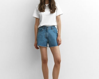 Jean shorts, High waisted shorts, Custom booty shorts, Short 90s booty shorts