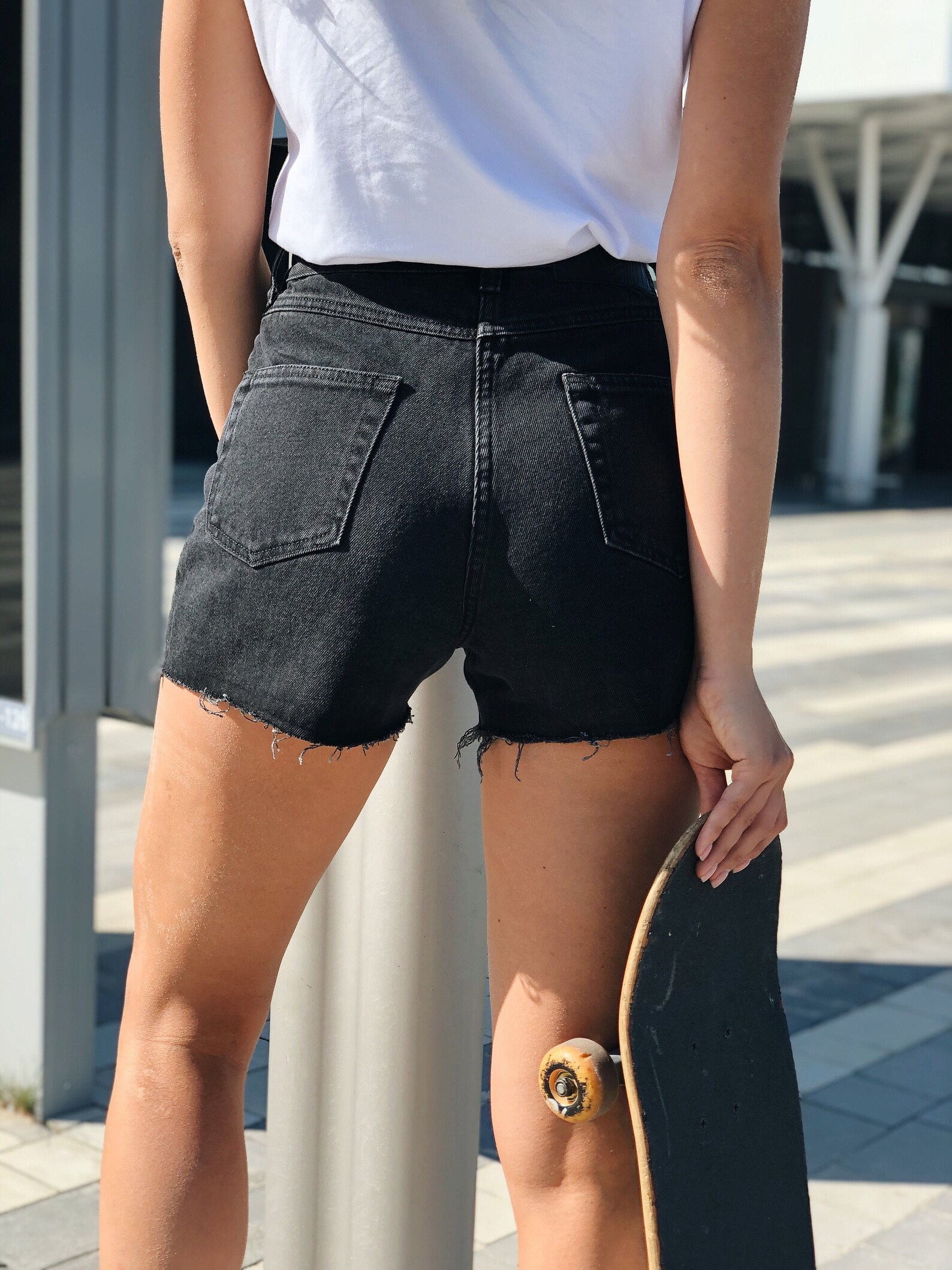 Jean Shorts Jean Booty Shorts Black Ripped Jean Shorts Etsy