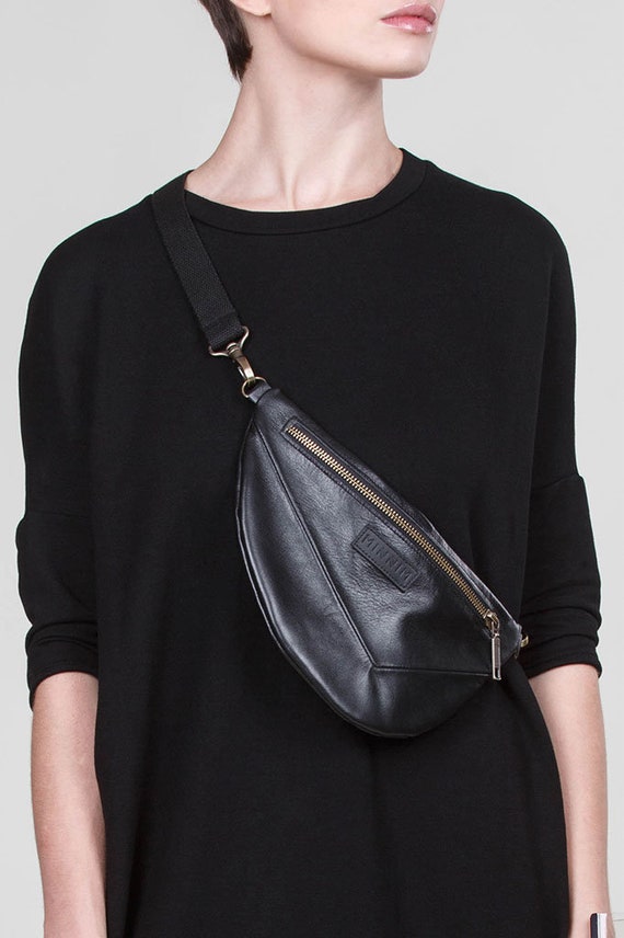 Leather Waist Bag Belt Bag Fanny Pack Waist Pack Hip Bag | Etsy