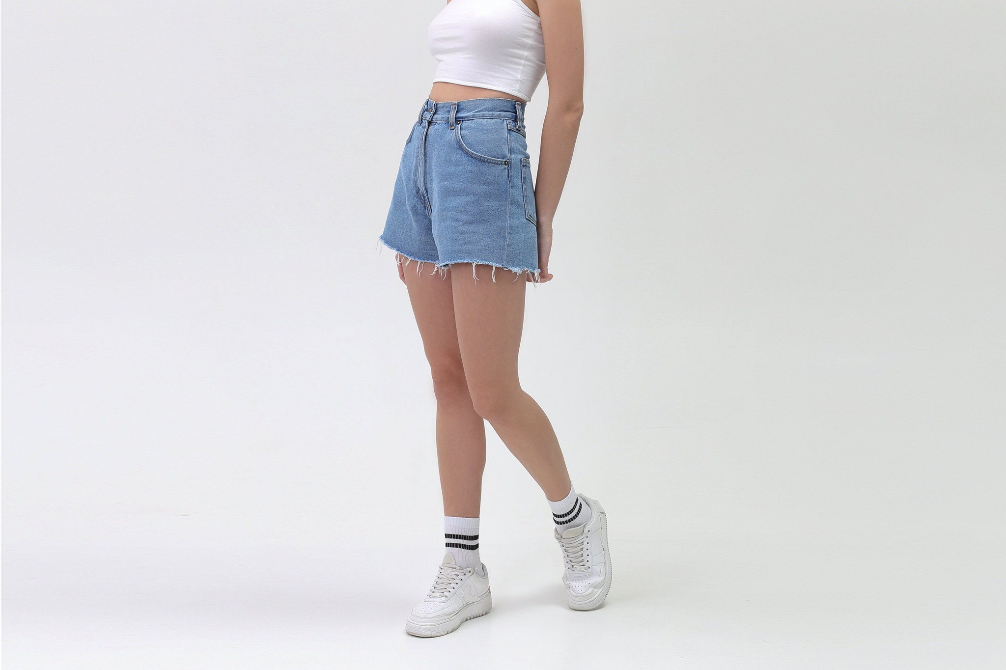 Cropped Shorts for Women Womens Shorts Denim Shorts Women | Etsy