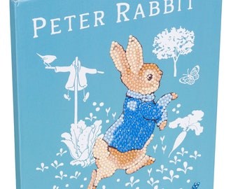 Peter Rabbit Crystal Art D.I.Y Notebook kit by Craft Buddy free personalised ribbon if giving as a gift