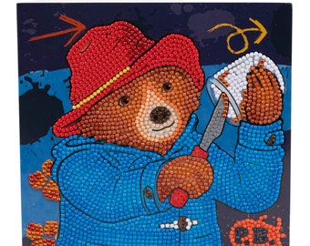Marmalade Sandwich Paddington Bear D.I.Y crystal art greeting Card or picture kit by Craft Buddy Personalised free