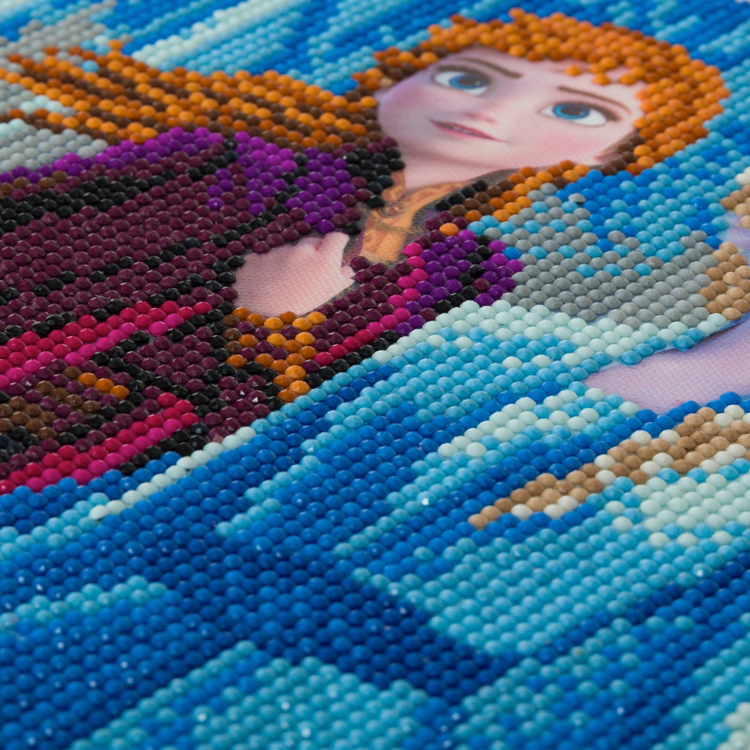 Disney Elsa Anna & Olaf Frozen Crystal Art DIY Picture Kit Ready