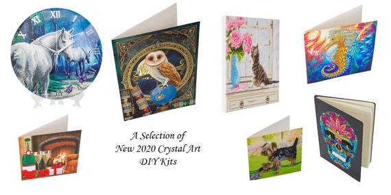 Craft Buddy Crystal Art DIY Greeting Card or picture Kit PRETTY PEACOCK