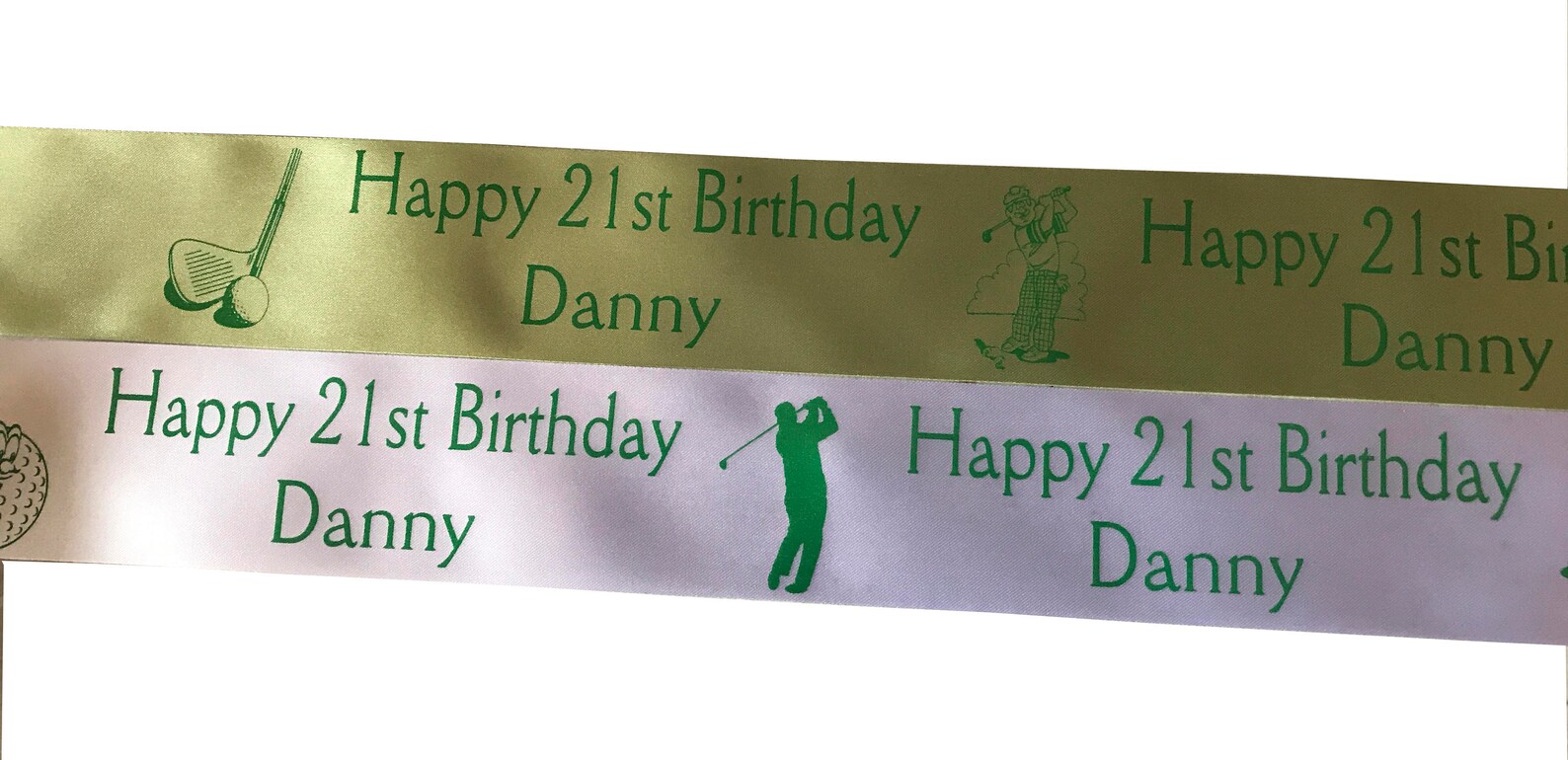 Personalised GOLF Theme Ribbon, 45mm Width, Minimum Order One Metre - Etsy