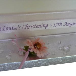 Christening Ribbon Personalised Organza & Satin, First Holy Communion ...