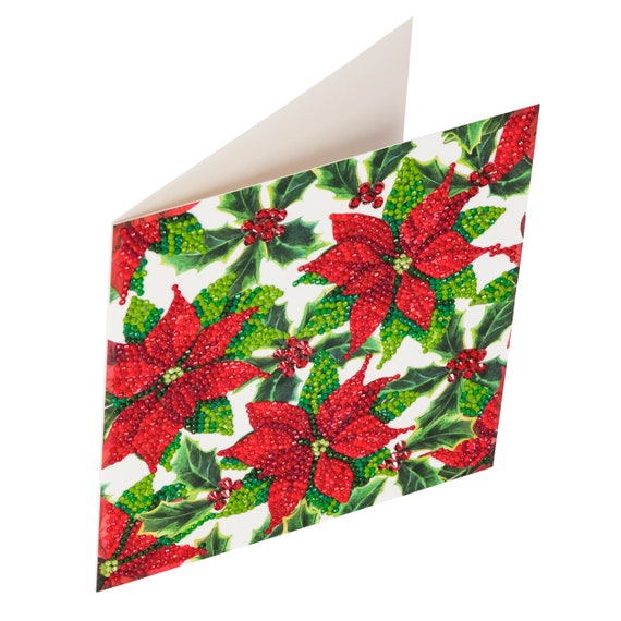 Greeting Cards CraftBuddyUS Christmas Theme Crystal Card Kits