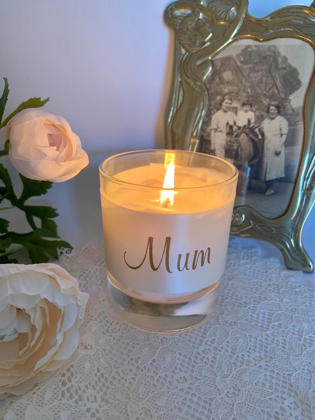 Personalised Candle for Memorial Handmade for Funeral or Etsy