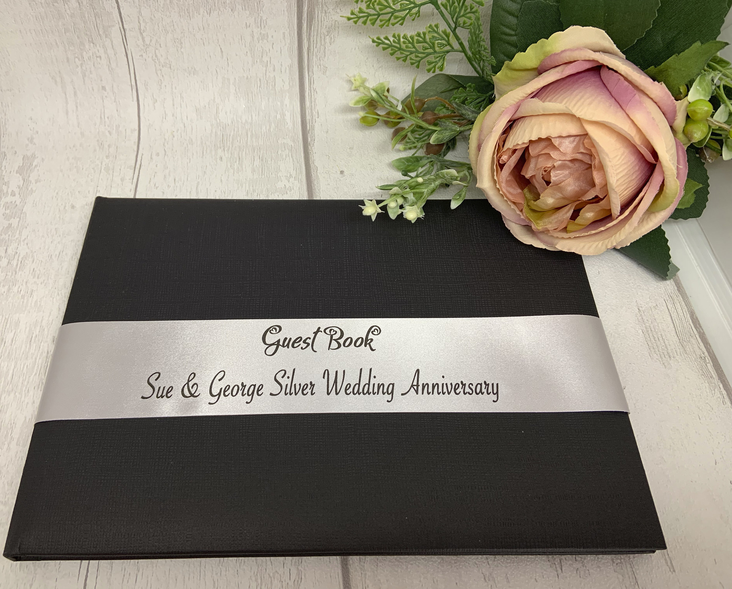 Personalised WEDDING ANNIVERSARY Ribbon Customised for Silver, Ruby ...