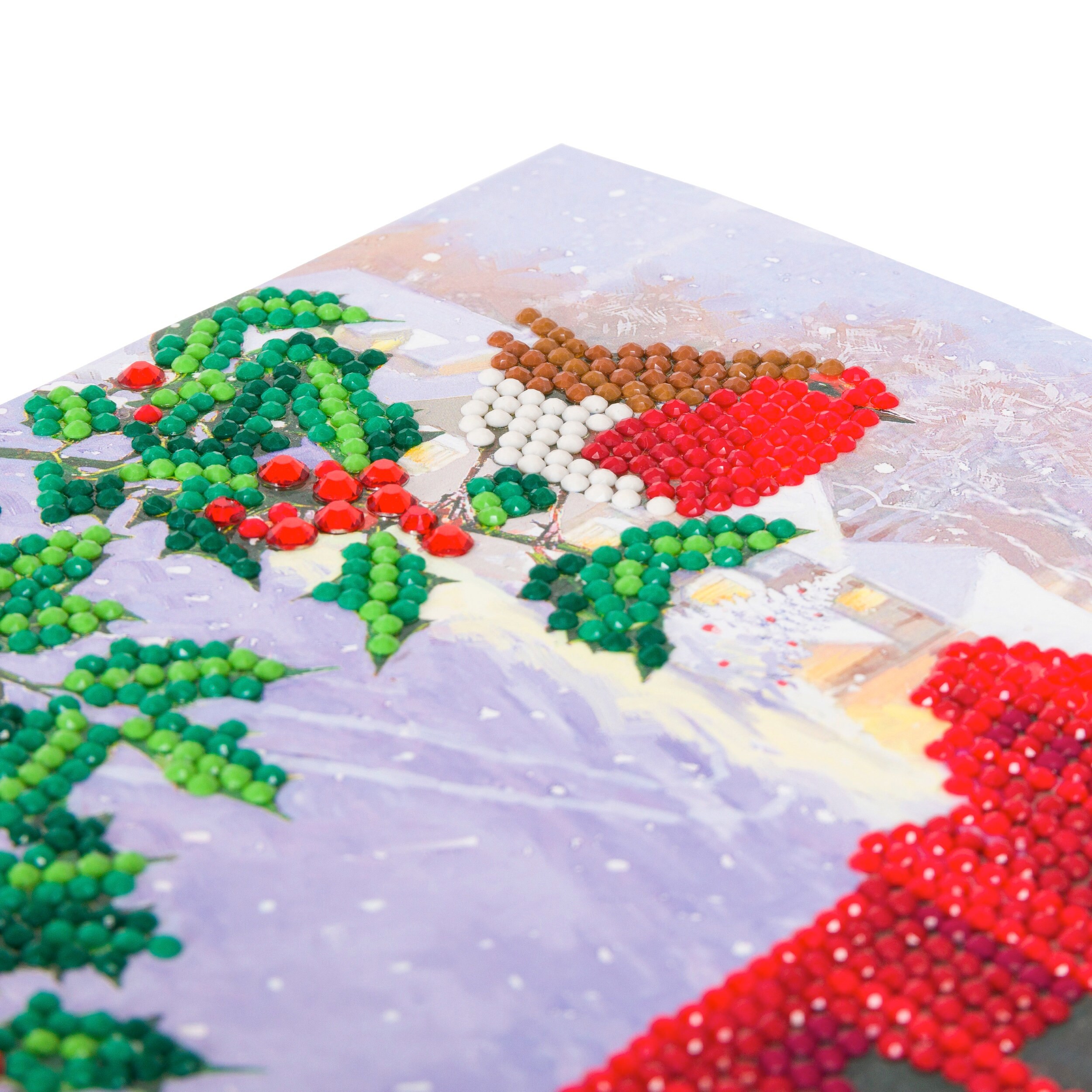 Crystal Art D.I.Y Christmas Card Kit ROBIN POSTBOX by Craft Etsy UK