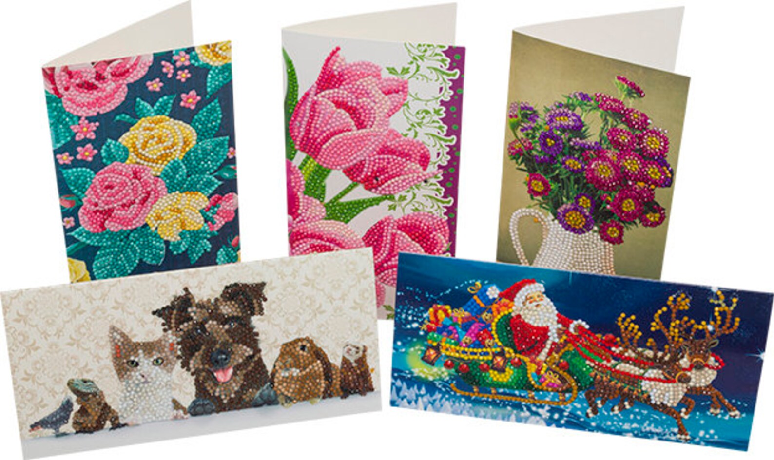 Craft Buddy Crystal Art SANTA'S SLEIGH DIY Greeting Card - Etsy