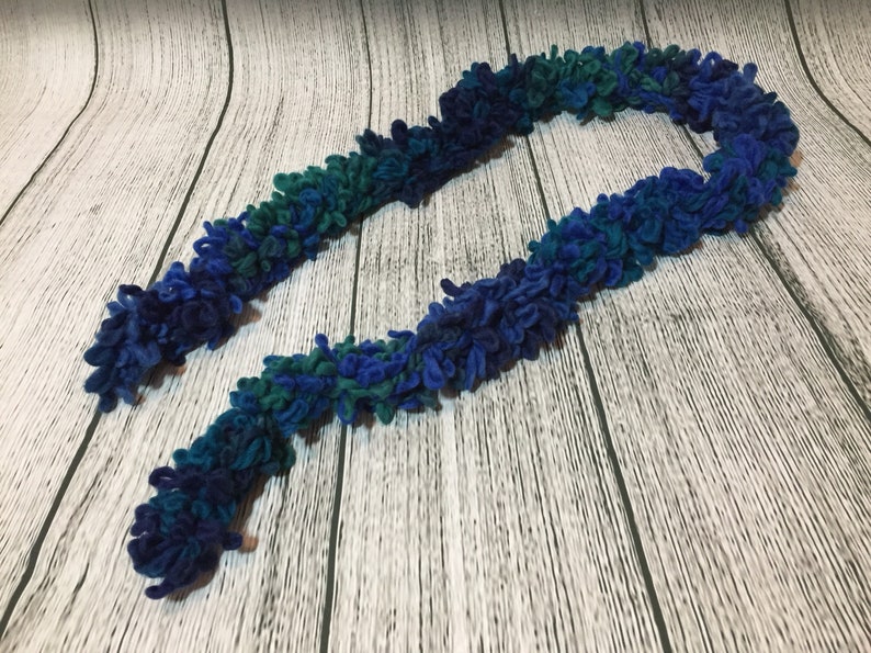 Loopy Scarf Blue /& Green