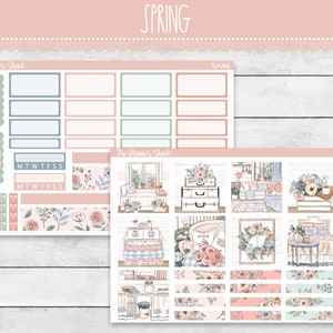 Printable Hobonichi COUSIN Weekly | Country Living | Spring Weekly | Printable Planner Stickers | Printable Stickers | Hobonichi Cousin image 2