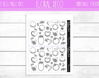daily deco sticker etsy