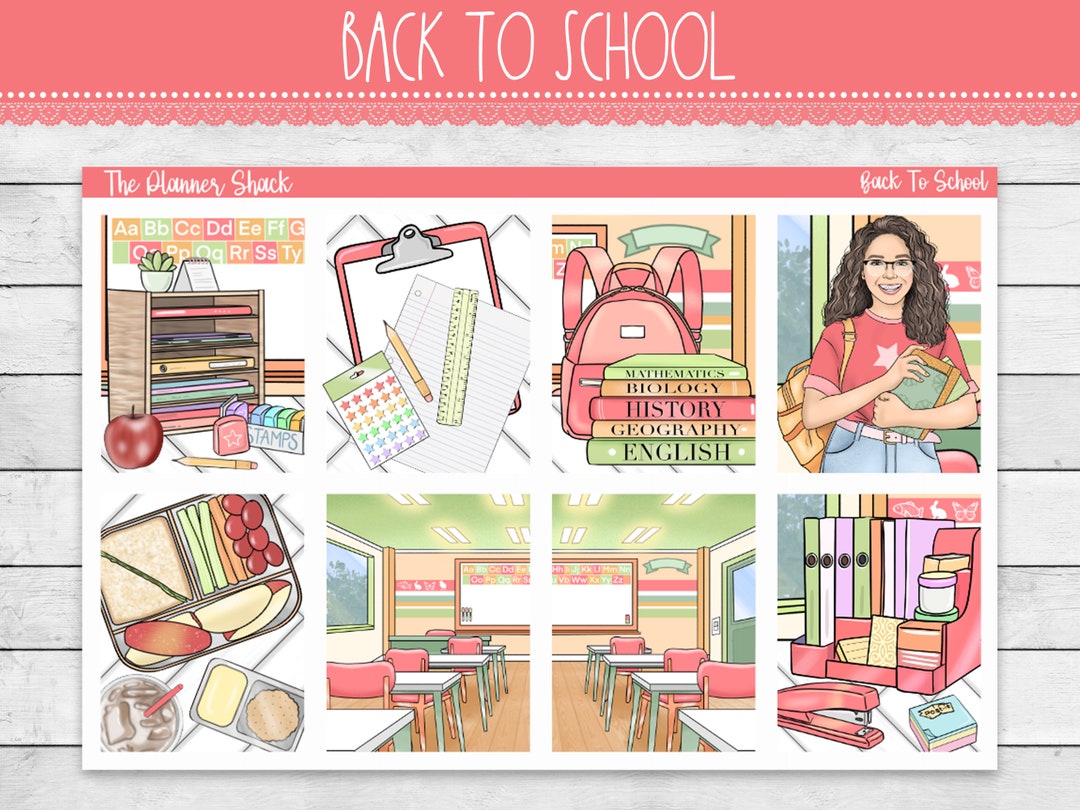 Printable Back to School Weekly Erin Condren School Vertical Weekly ...