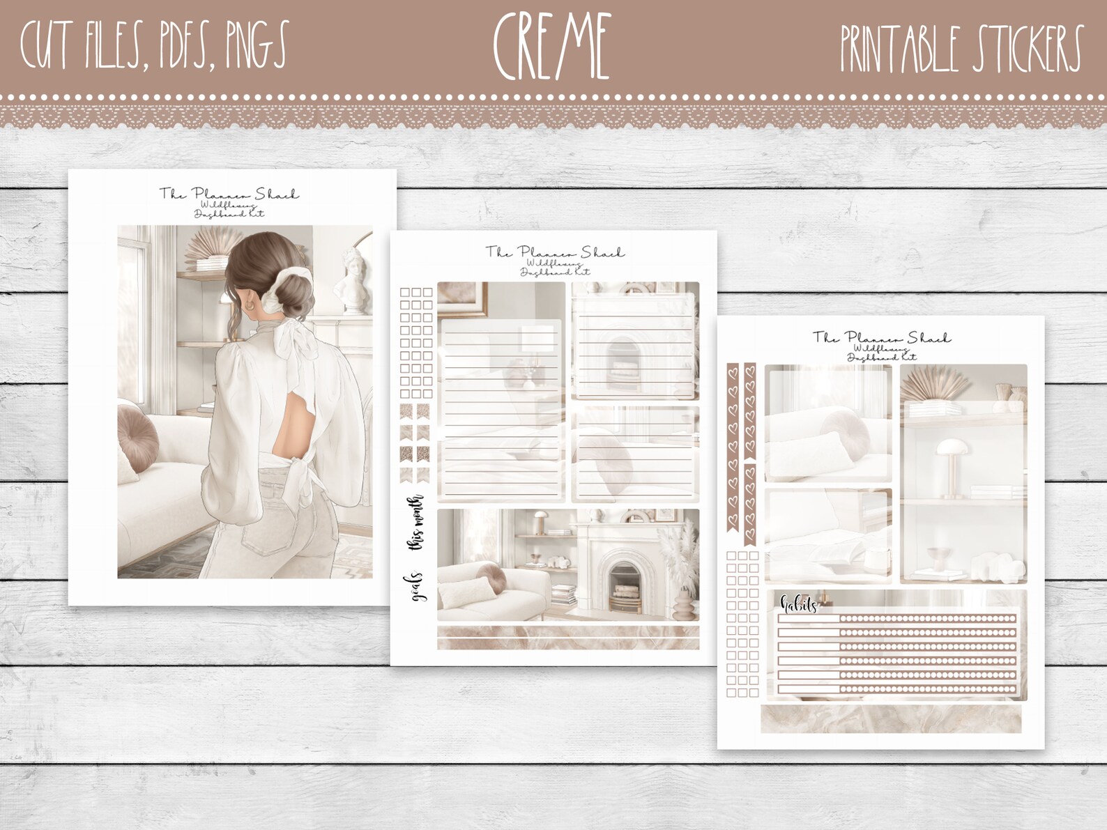 Creme Notes Pages Dashboard Notes Pages Erin Condren 7 | Etsy