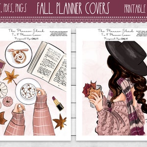 Fall Planner Covers | Erin Condren | Recollections | Planner Covers | Happy Planner | Printable Planner Covers | 7x9 Covers | Digital Covers