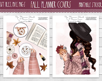 Fall Planner Covers | Erin Condren | Recollections | Planner Covers | Happy Planner | Printable Planner Covers | 7x9 Covers | Digital Covers