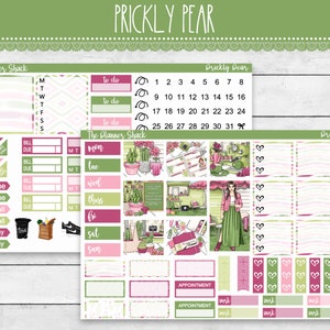 Settimanale Hobonichi WEEKS stampabile / Fico d'India / Cactus settimanale / Adesivi Planner stampabili / Hobonichi Weeks stampabile / Settimanale / Estate
