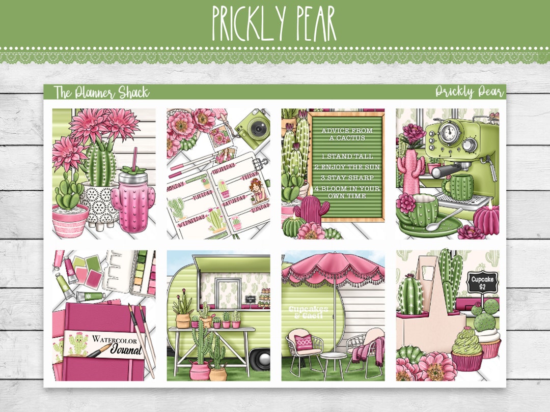 Printable Prickly Pear Weekly Erin Condren Vertical Weekly Summer ...