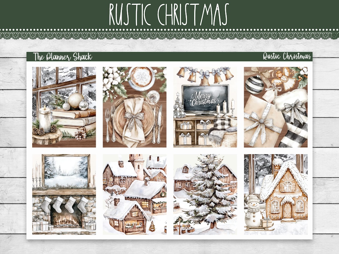 Printable Rustic Christmas Weekly | Erin Condren | Vertical Weekly ...