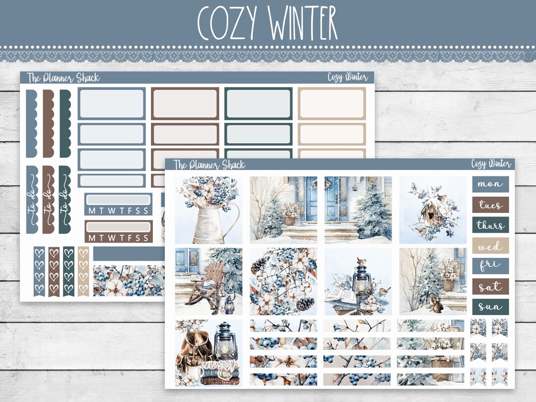 Printable Hobonichi COUSIN Weekly | Cozy Winter | Winter Weekly ...