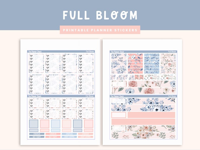 Printable Full Bloom Weekly | Erin Condren | Vertical Weekly | Spring ...