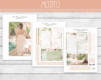 A5 Daily Duo Notes Pages | Dashboard | Mojito | Summer Notes Pages | Printable Planner Stickers | Notes Pages | Printable Stickers | Pool