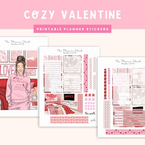 A5 Daily Duo Notes Seiten | Dashboard | Gemütlicher Valentinstag | Valentinstag Dashboard | Notizen Seiten | Druckbare Planer Aufkleber | tägliche Duo Dashboard