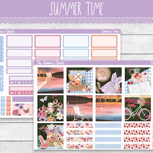 Printable Hobonichi COUSIN Weekly | Summer Time | Summer Weekly | Printable Planner Stickers | Hobonichi Cousin | Hobonichi Printables