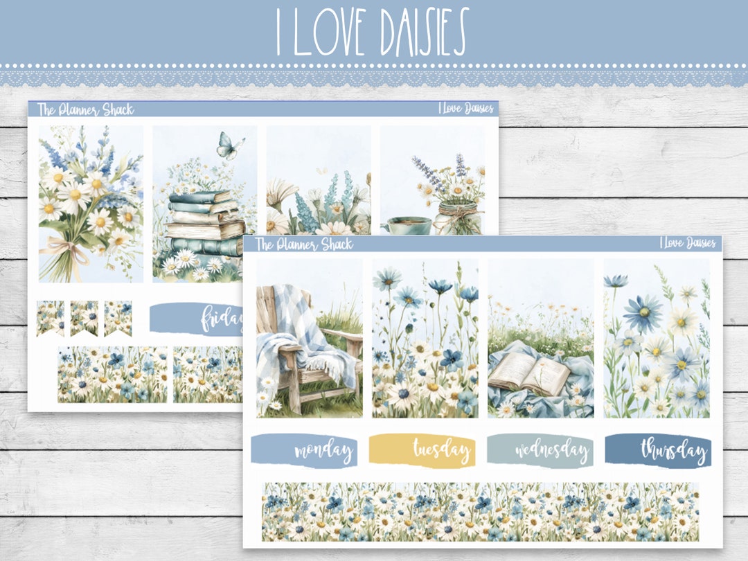 Printable I Love Daisies Weekly | Happy Planner | Spring Weekly ...