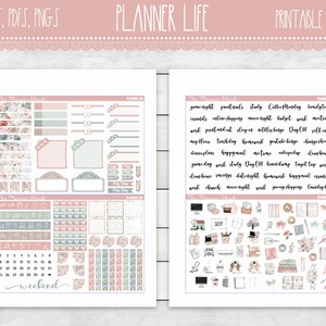 Printable Planner Life Weekly Happy Planner Printable Planner Stickers ...