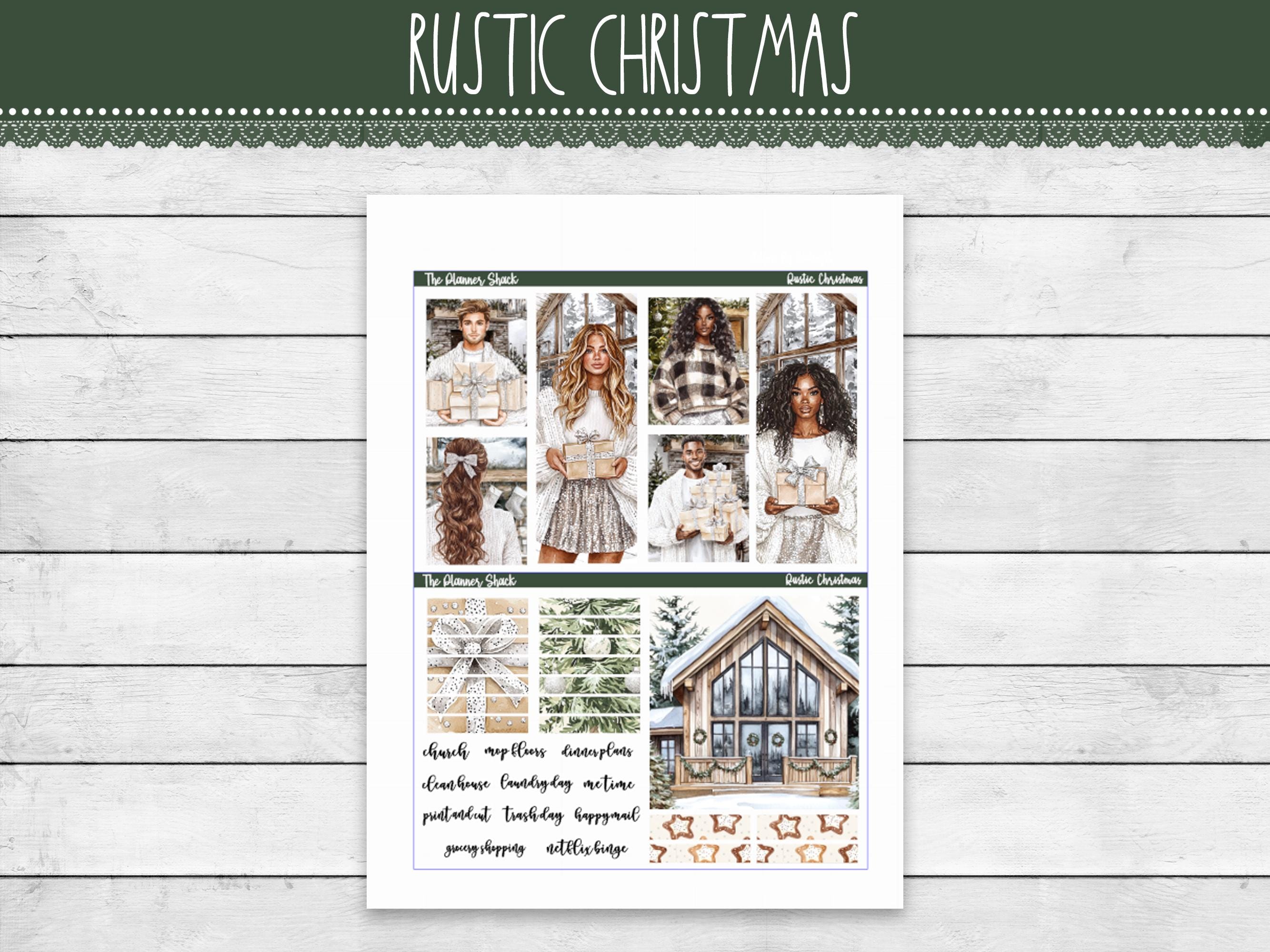 Printable Rustic Christmas Weekly | Erin Condren | Vertical Weekly ...